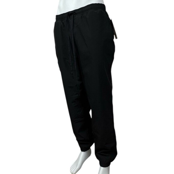 Gerry Jogger Windbreaker Pants Womans Large Black Fleeced Lined Active Hike New - Picture 11 of 11